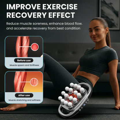 16 Head Massager — Deep Tissue with 30 Levels & 30 Modes