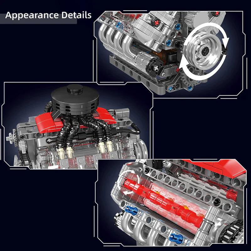 Motorized Chevy V8 Engine | 488pcs